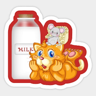 Milk Or Mouse Sticker